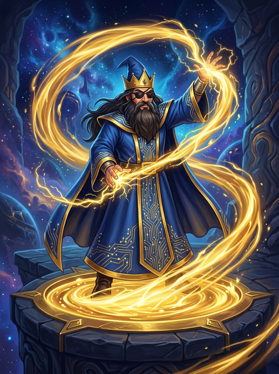 Sir Ledgend channelling reward energy from the ledger
