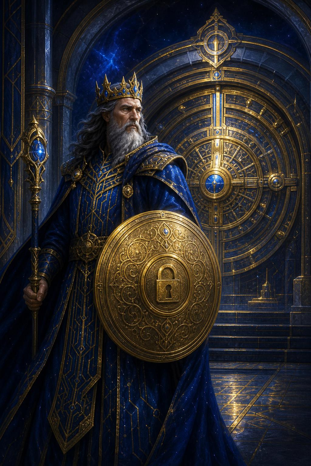 Sir Ledgend guarding the vault and trust surface